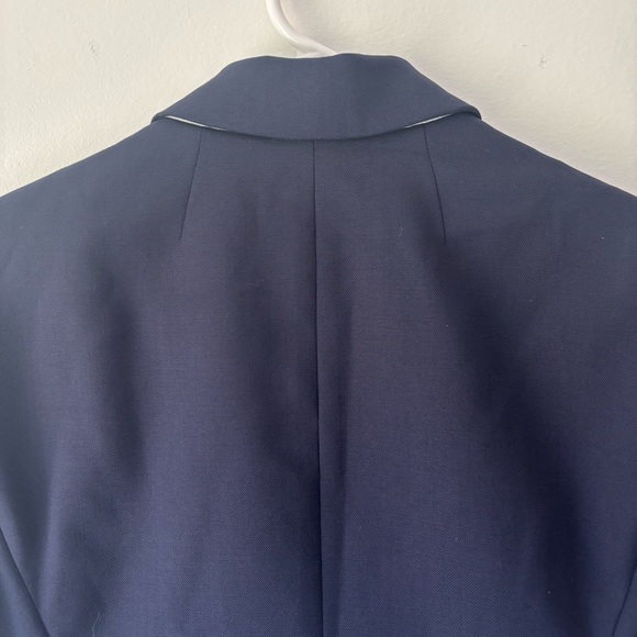 J. Crew Dalton Blazer Tollegno 1900 Italy Wool Navy Blue Career Business Office - Picture 9 of 16